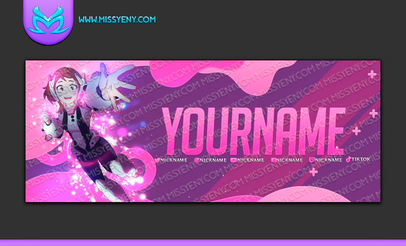 Thumbnail: OCHACO URARAKA TWITCH STREAM PACK - MISSYENYGFX