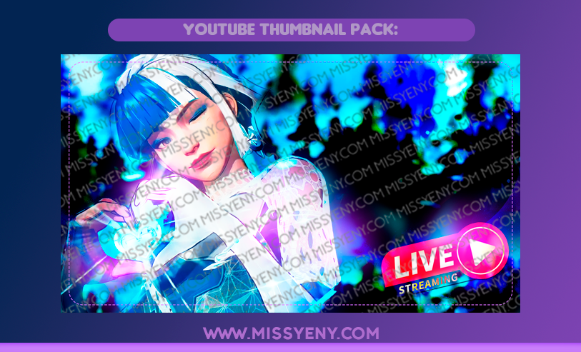 Thumbnail: YOUTUBE LIVE THUMBNAIL PACK | MARVEL RIVALS SUPPORT | MISSYENYGFX