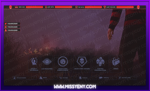 Aesthetic Pack Twitch Overlay Cam And Panels Dead By Daylight Missyeny Gfx