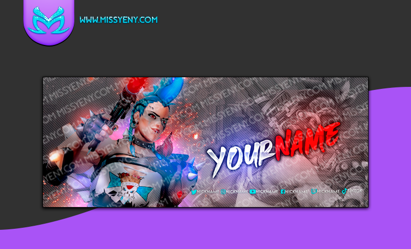 Thumbnail: OVERWATCH 2 JUNKER QUEEN | OFFLINE SCREEN AND TWITCH BANNER