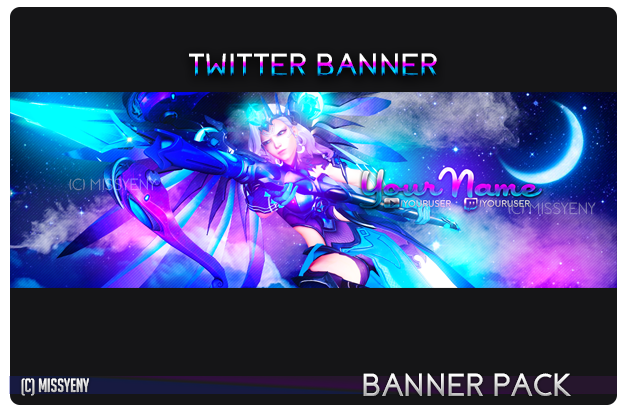 Banner Pack | Mercy Atlantis - Twitter, Twitch Banner