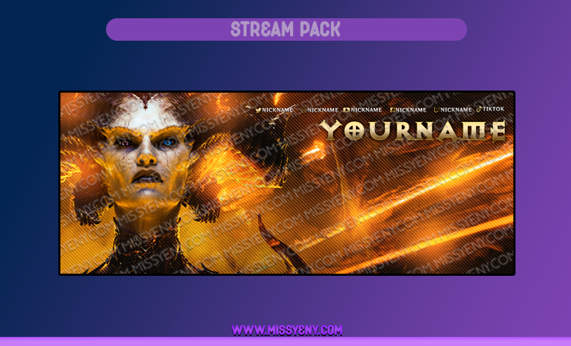 Thumbnail: STREAM PACK | LILITH DIABLO 4 - MISSYENYGFX