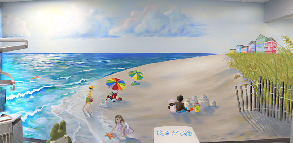 Our New Mural is like a Trip to the Beach!