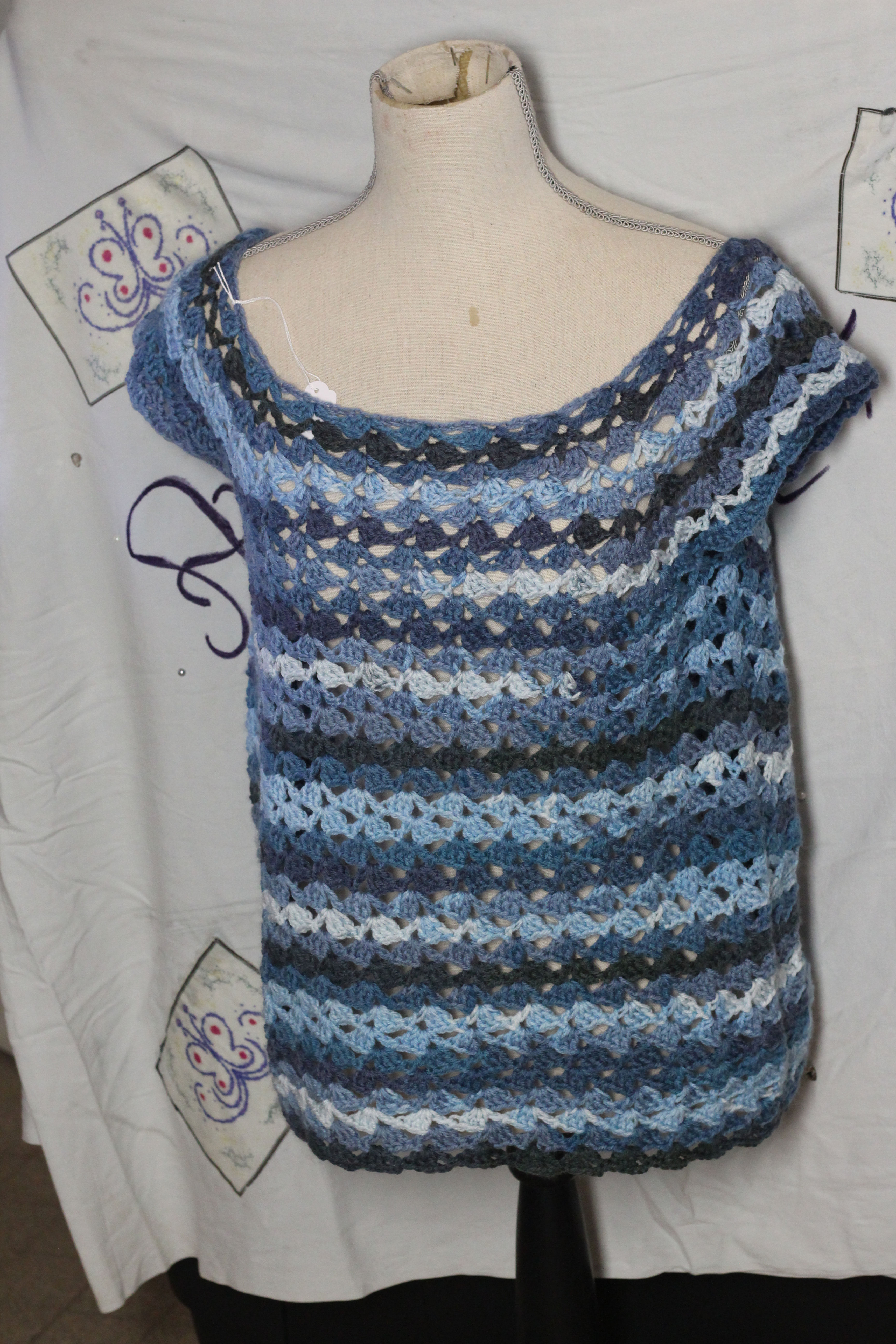 👕Blouse bleu dégradé 
