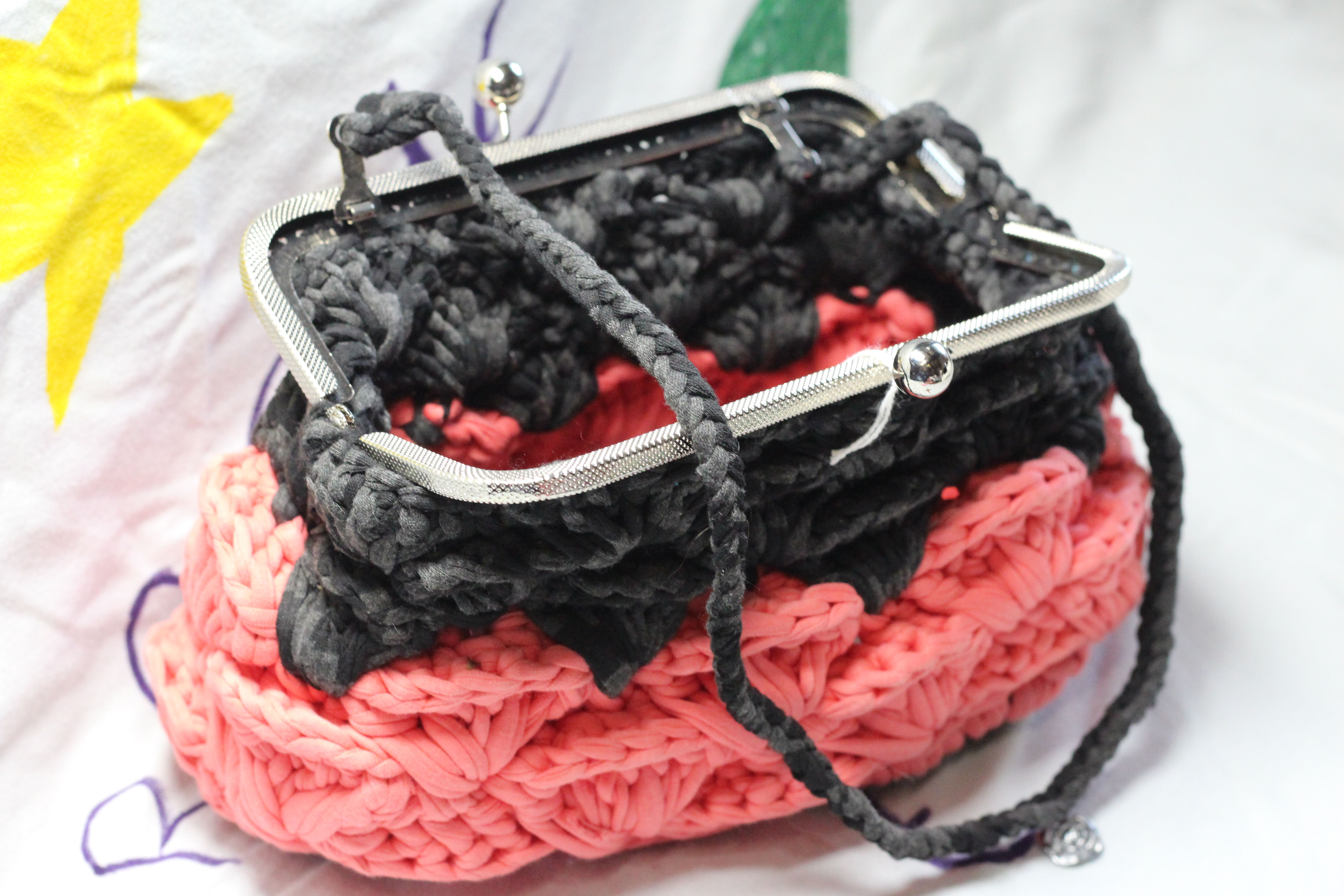 👜Sac rose et noir