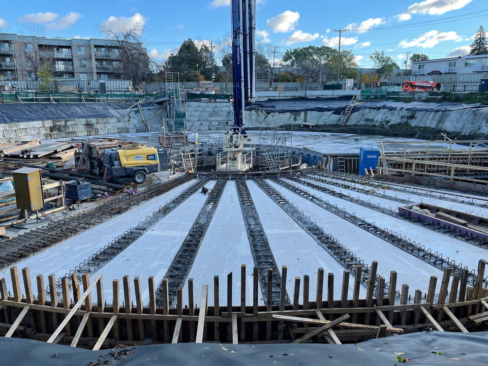 Lavigne Retention Basin - Technical support during post-tensioning works.