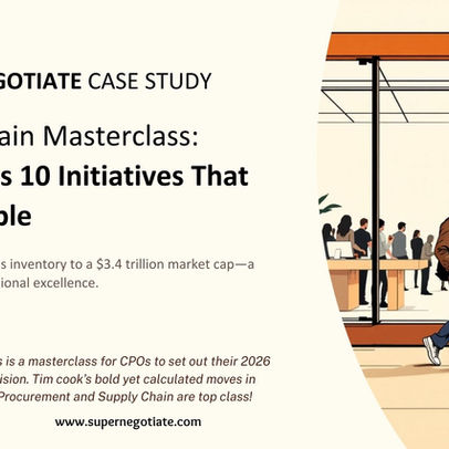 Inside Tim Cook's Masterclass on Procurement and Supply Chain