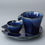 Thumbnail: KOHYO SHIZURU SAKE BOTTLE AND CUP NAVY BLUE