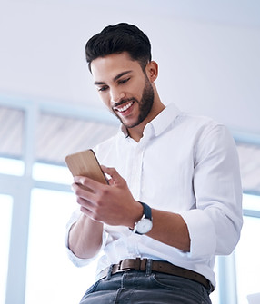 phone-creative-smile-with-business-man-office-social-media-design-organization-consultant-