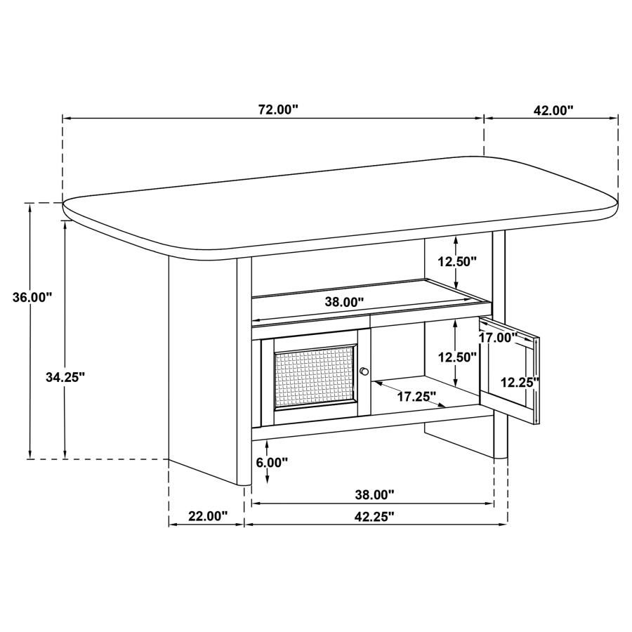 Thumbnail: Elegance Modern Dining set of 7pc