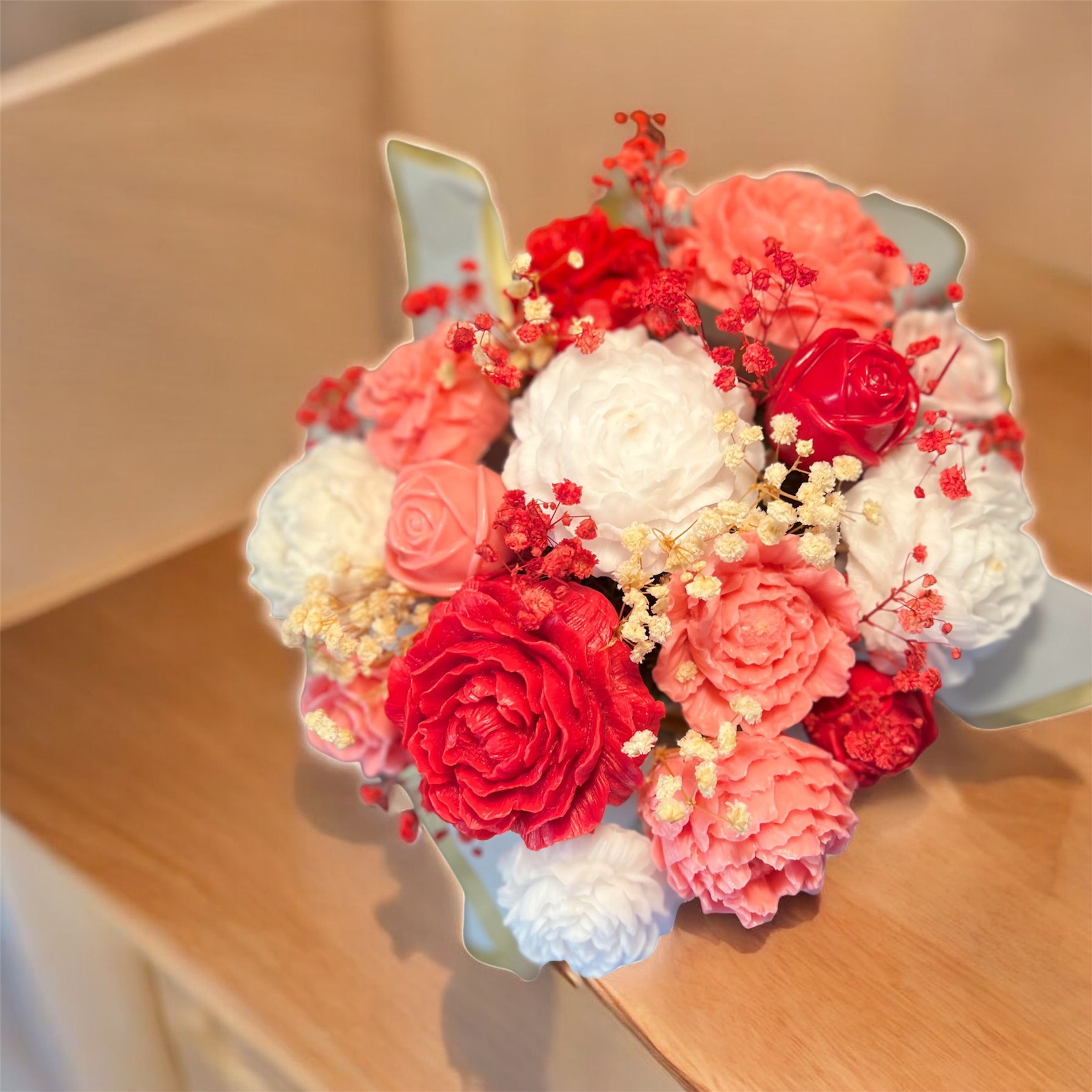 Candle Bouquet Purse | Wax Candles | Flowers and Candle Gift | Luxury Gi