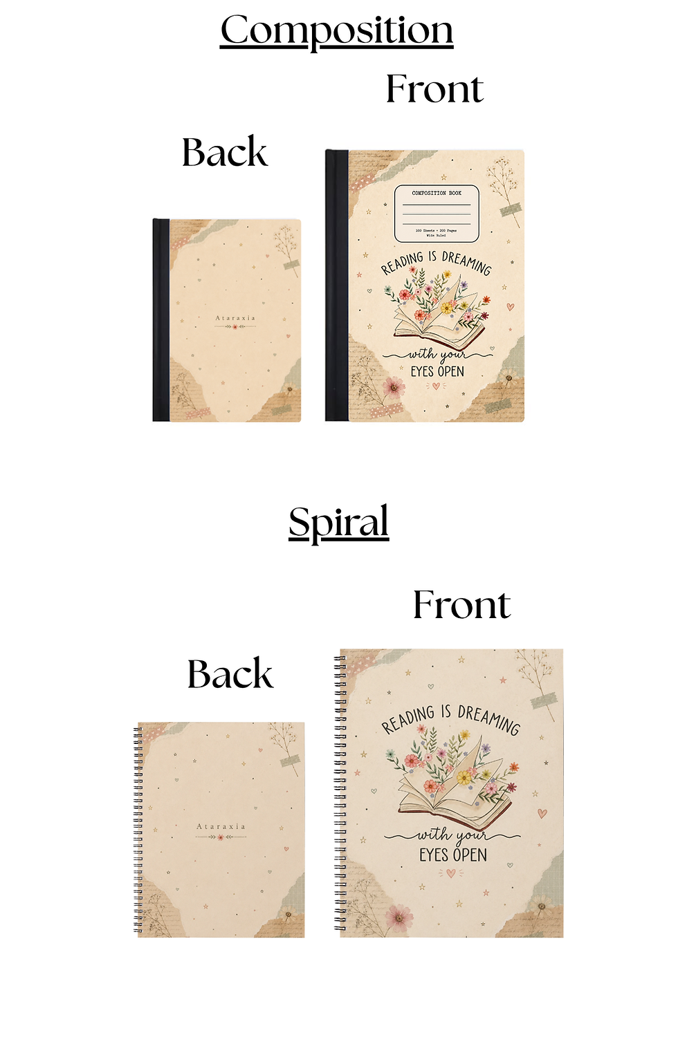 Миниатюра: Reading Lover Notebooks | Literary Aesthetic Journal Collection