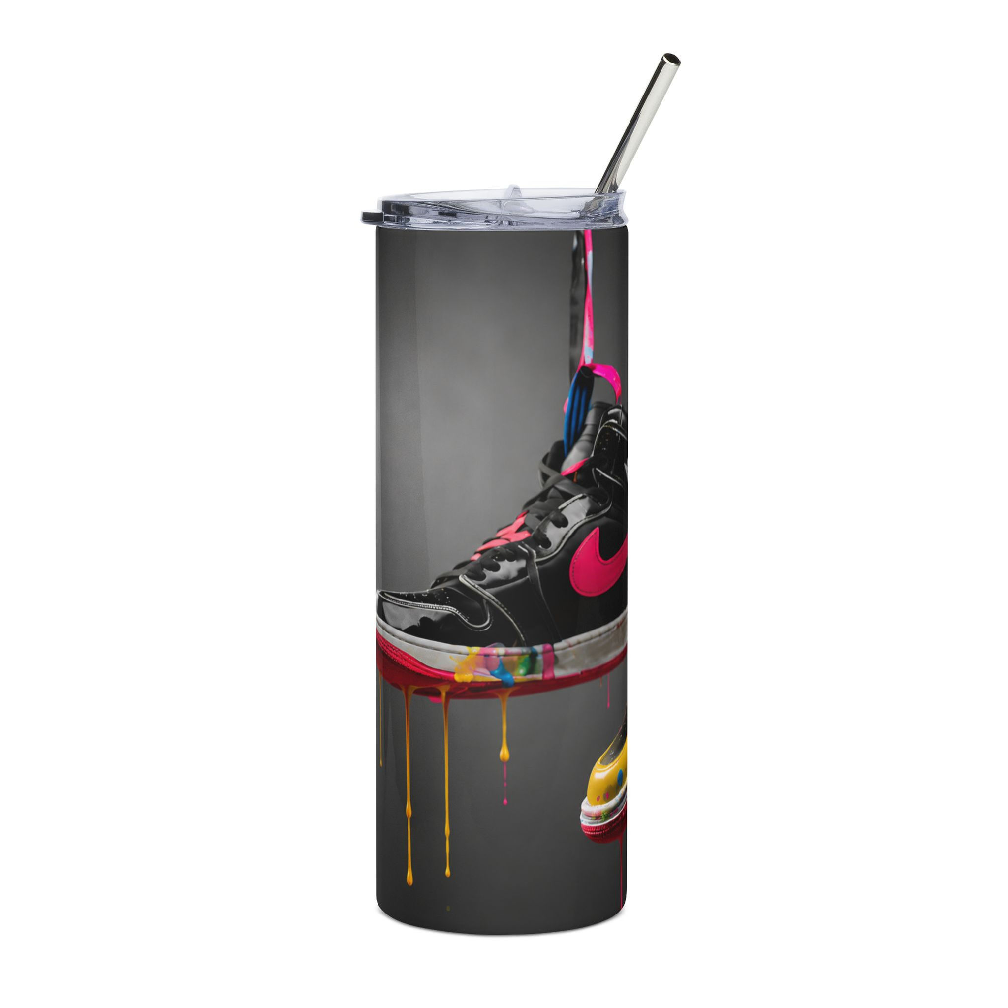 Paint Splash Tumbler Design | Neon Streetwear
