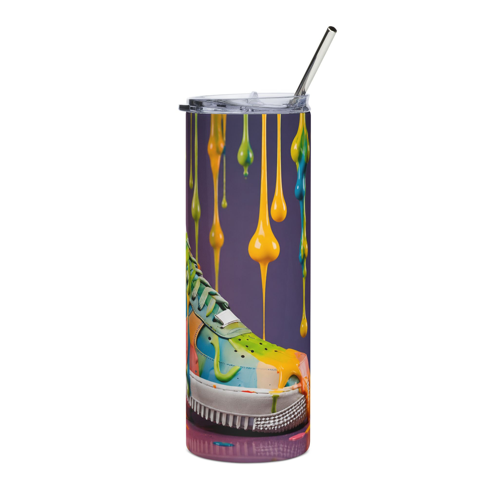 Paint Splash Tumbler Design | Neon Streetwear