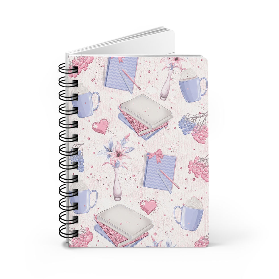 Thumbnail: Cozy Book Lover Spiral Notebook | Reading Journal | Bookish Aesthetic Notebook