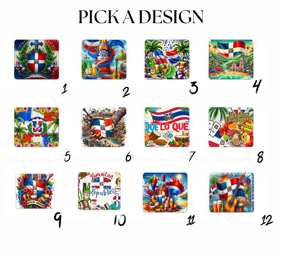 Thumbnail: Dominican Republic Desk Mat - Colorful Map Mouse Pad, Office Decor, Gift for Dom