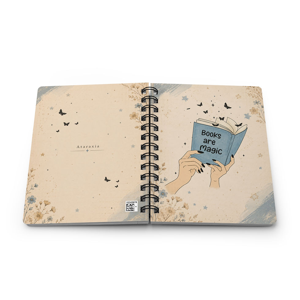 Thumbnail: Book Lover Spiral Notebook | Cozy Reading & Book Club Journal