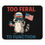 Thumbnail: Too feral to function 4th of july mouse pad design, mouse pad design