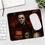 Thumbnail: Horror Mousepad Michael Myers Ghost Face & Graveyard Halloween Design with Blood