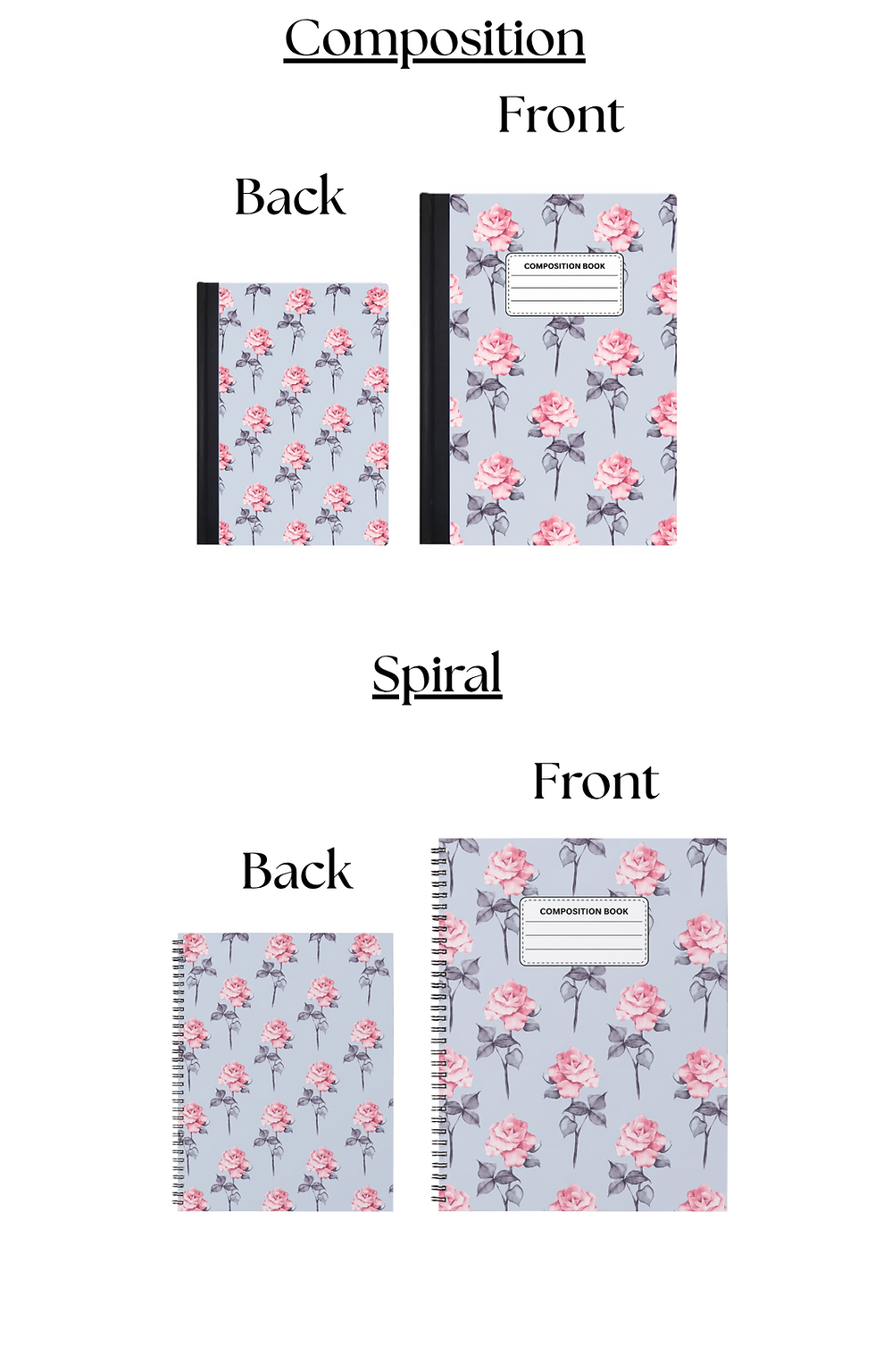 Thumbnail: Floral Composition Notebook | Cute Flower Pattern Journal for School