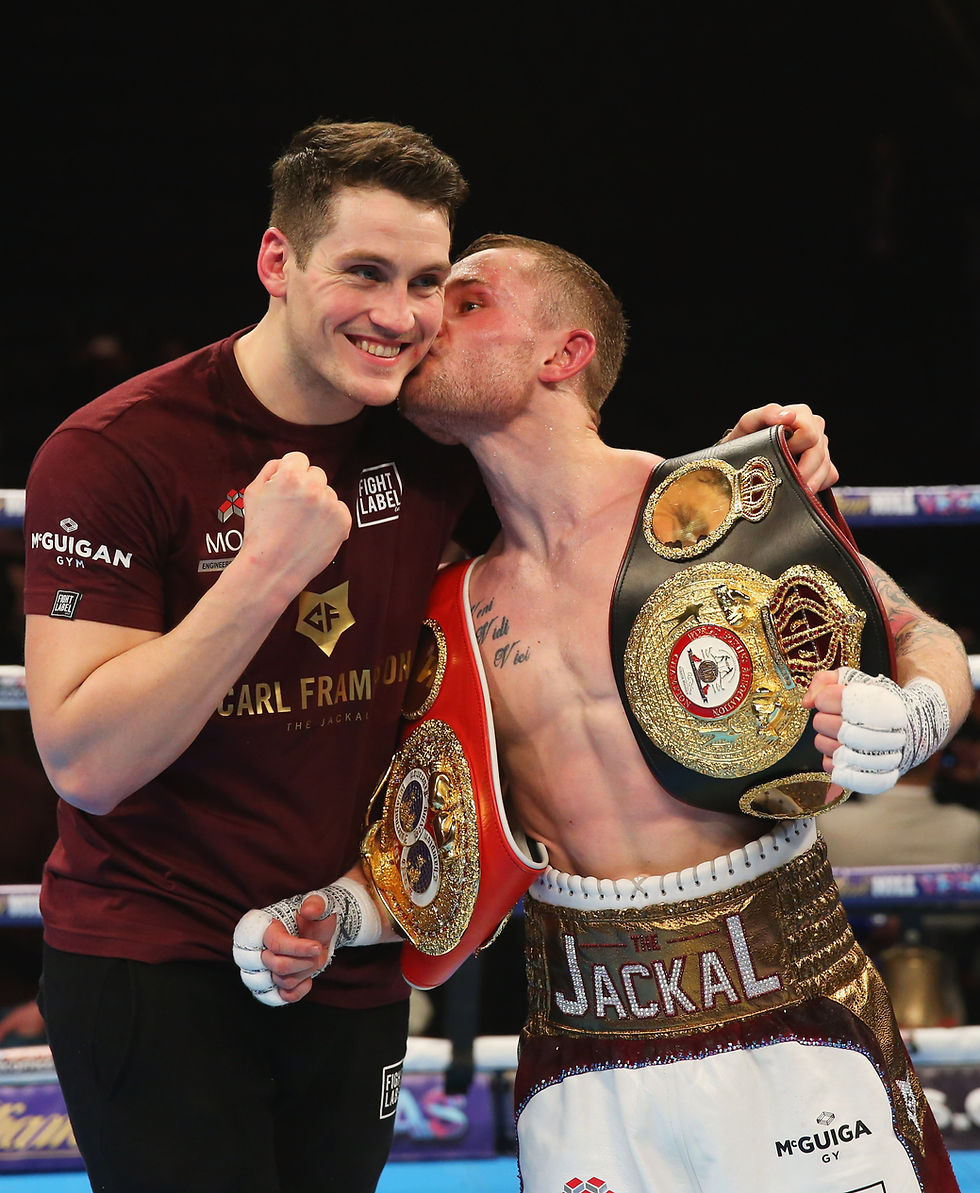 Shane McGuigan and his prized pupil Carl Frampton