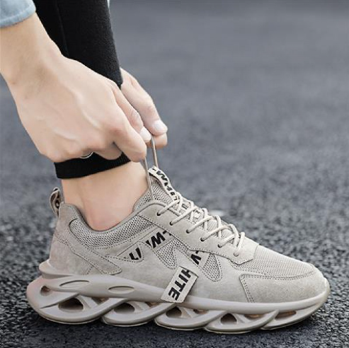 Thumbnail: Breathable Mesh Sneakers for Men - Casual White Shoes