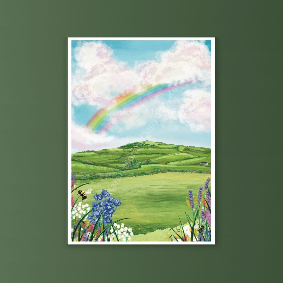 Somewhere Over The Hill Print