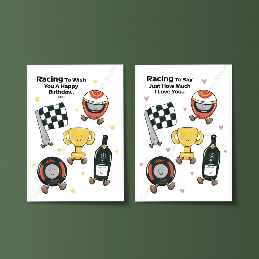 The Motorsports Mascots Card