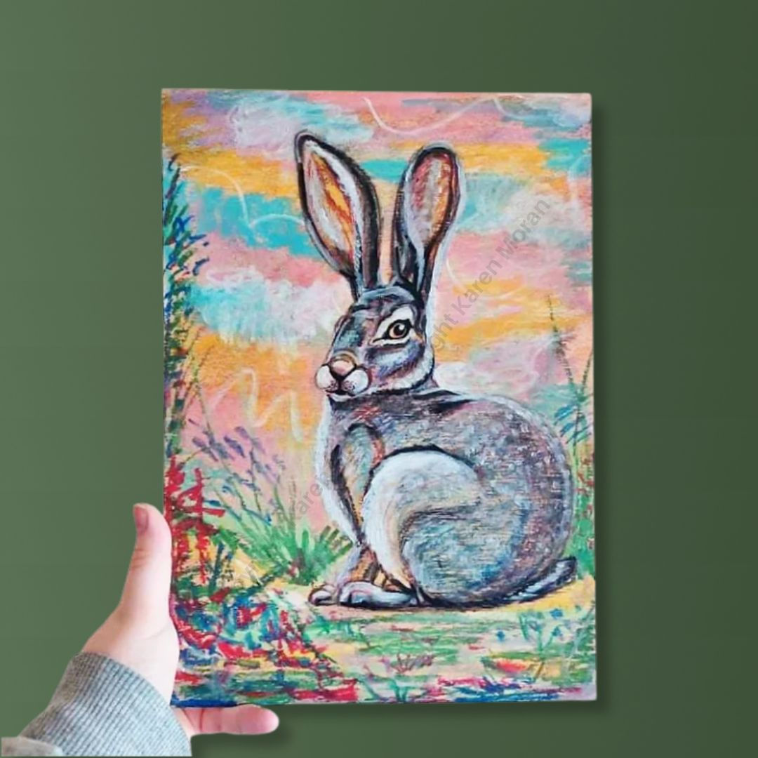 Good Hare Day Wood Panel