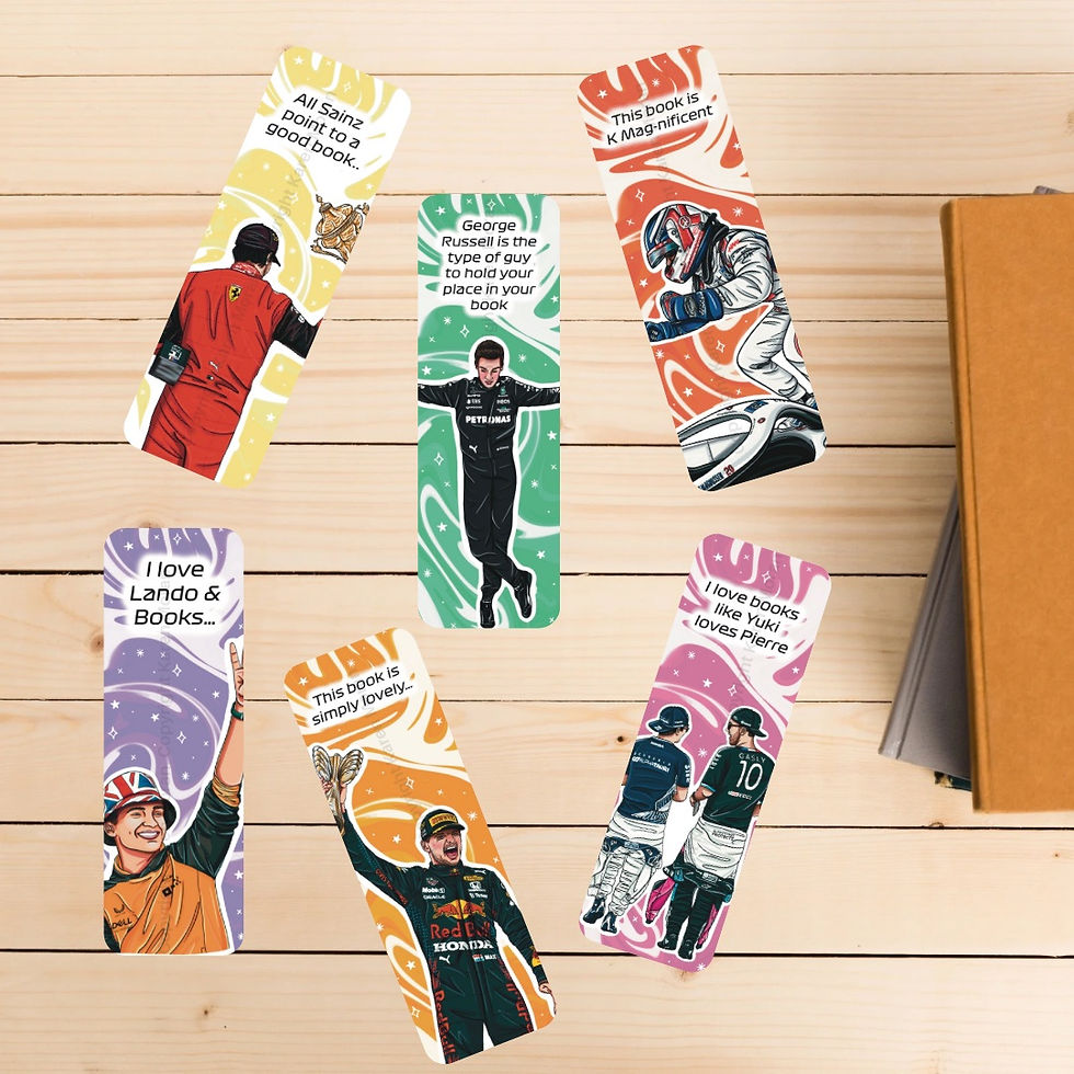 Thumbnail: F1 Funky Bookmarks