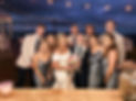 Wedding party with cocktail bar