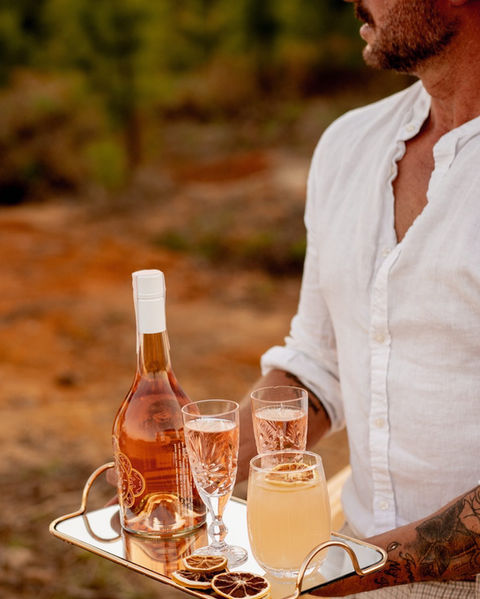 Serving champagne, cocktails and wine