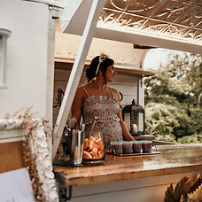 Mobile bar at baby shower