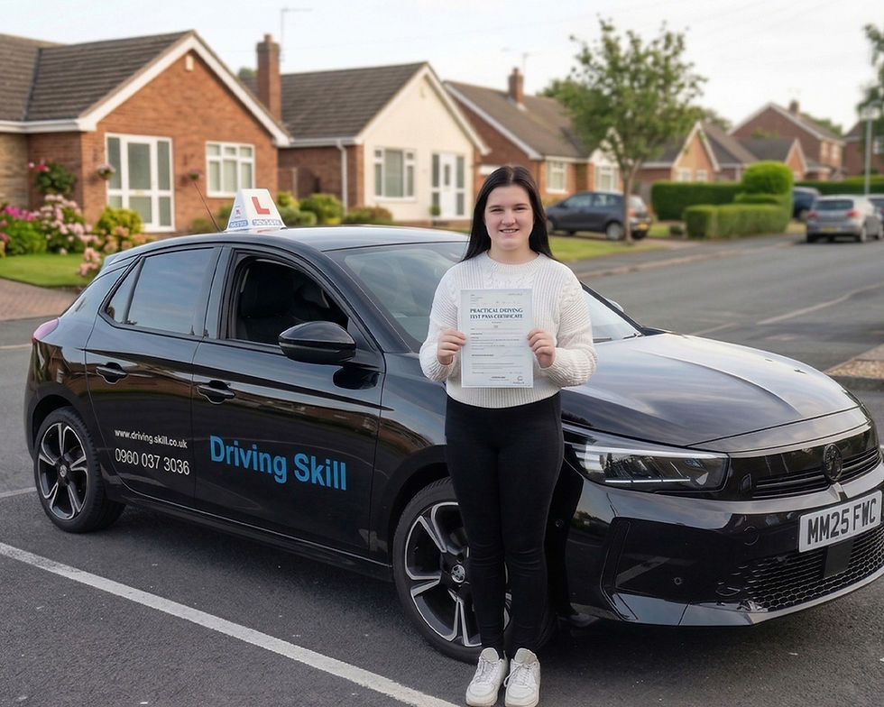 Sarah 1st time pass Sevenoaks DTC.