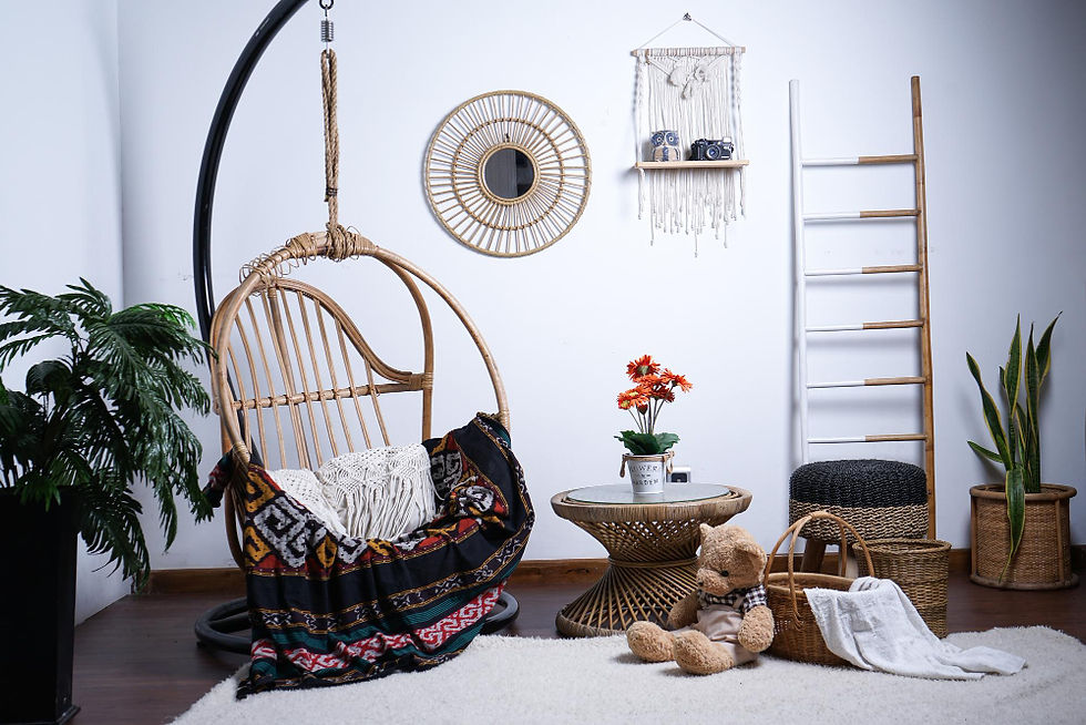 Apa itu Bohemian - Ilustrasi interior dengan style bohemian