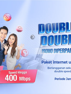 Promo Double Speed Netstar Diperpanjang, Internetan Unlimited tanpa FUP!
