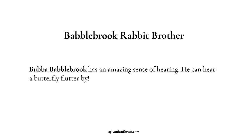 Babblebrook Rabbit Brother Biography