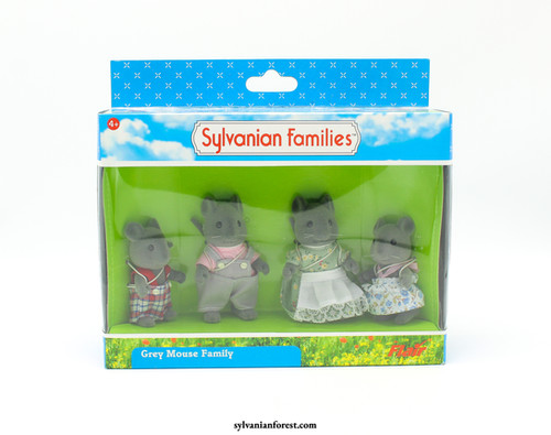 Thistlethorn Grey Mouse Family | Terra's Sylvanians