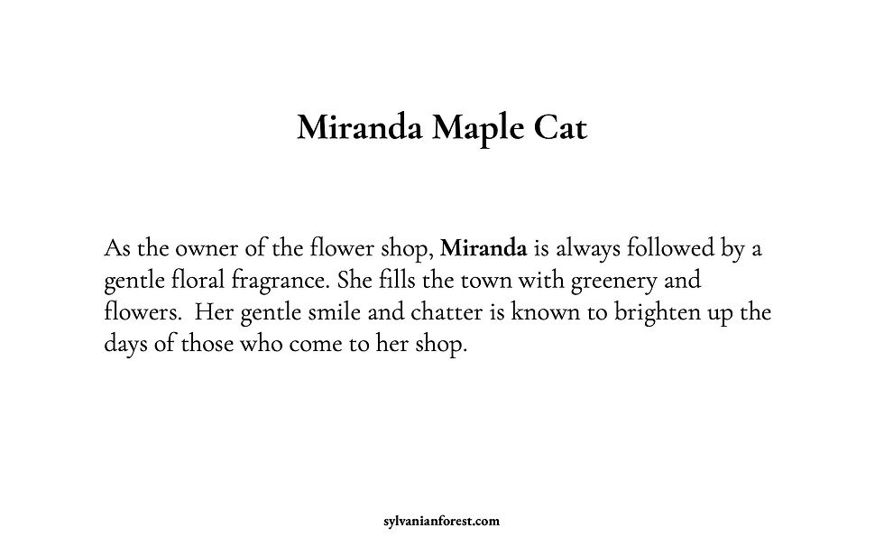 Maple Cat Town Girl