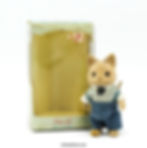 Sylvanian Families Urban Life Ivory Cat Father - Japan, 1987