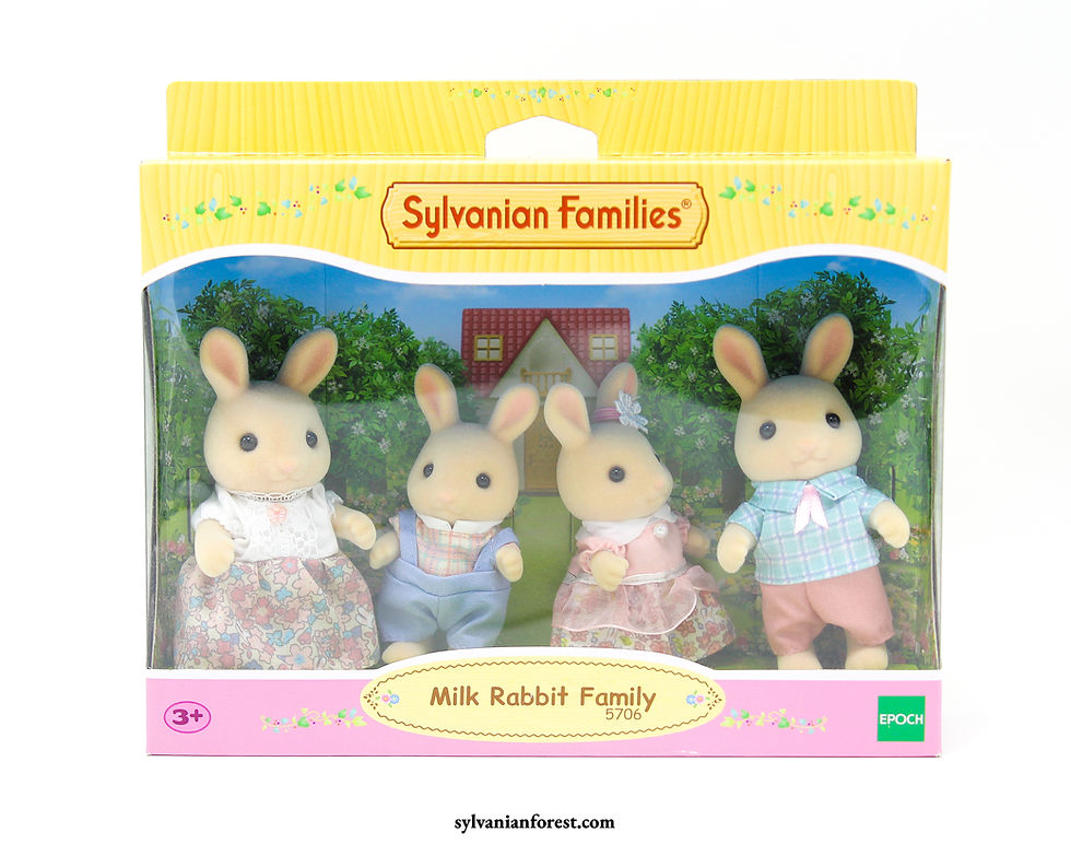 Periwinkle Milk Rabbit Family