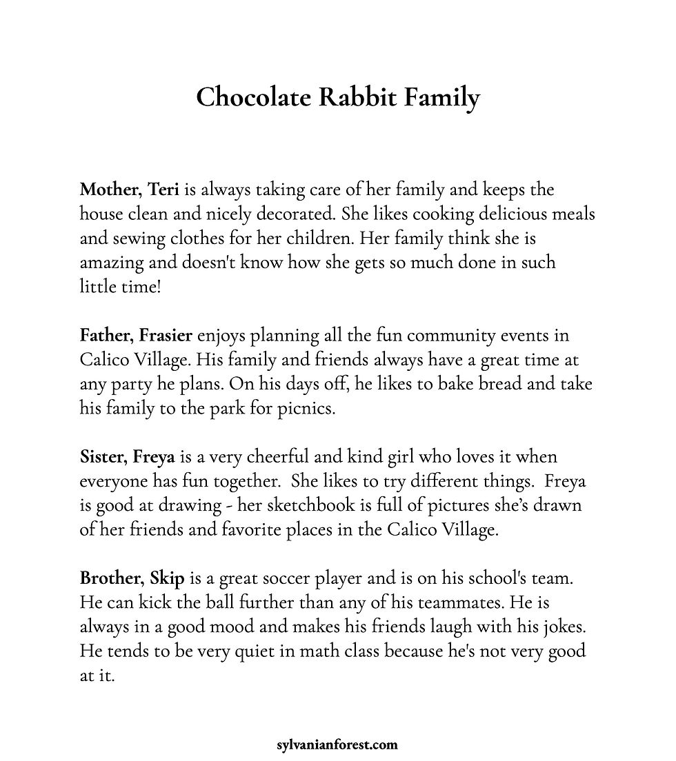 Thumbnail: Chocolate Rabbit Family