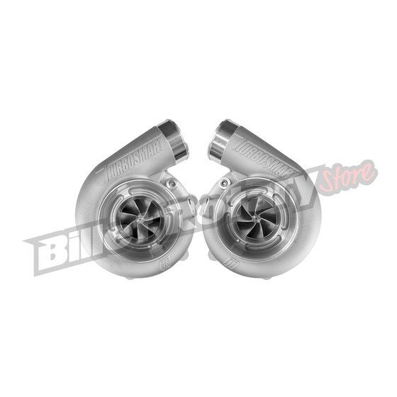 Turbosmart Twin Turbo Pkg - TS-2-6466B V-Band 0.82AR Water Cooled Turbos