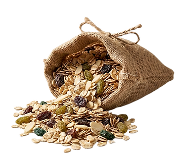 Ausgewogene Bio-Müslimischung aus Hafer-, Roggen- und Gerstenflocken, verfeinert mit Sonnenblumenkernen, brauner Leinsaat und Weinbeeren. Vegan, ballaststoffreich und vielseitig einsetzbar.