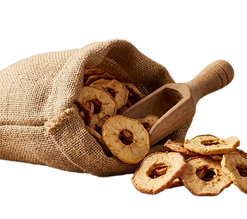 Knusprige Bio Apfelchips aus schonend getrockneten Apfelscheiben ohne Zuckerzusatz. Fruchtig-süßer Geschmack, ballaststoffreich und vielseitig verwendbar.