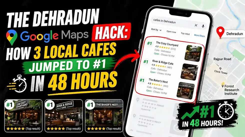 The Dehradun Google Maps Hack: How 3 Local Cafes Jumped to #1 in 48 Hours