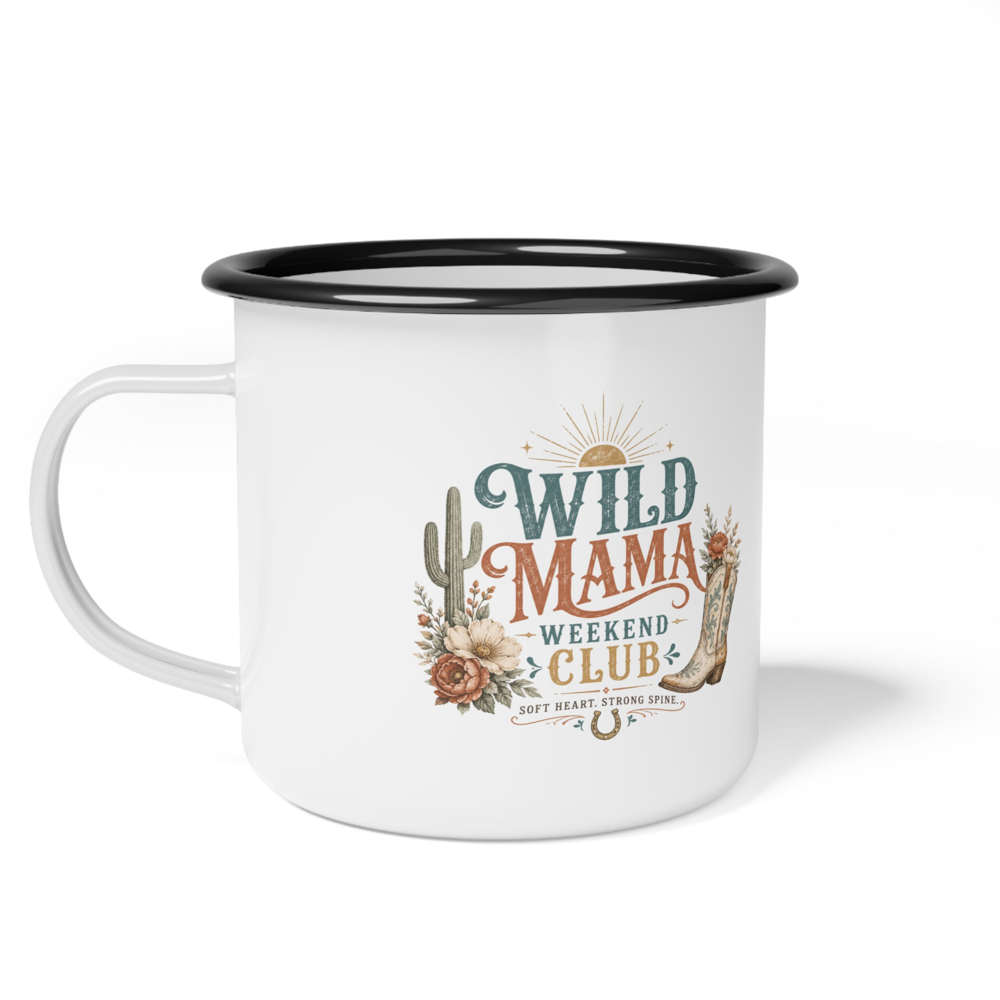 Wild Mama Weekend Club Enamel Camp Cup