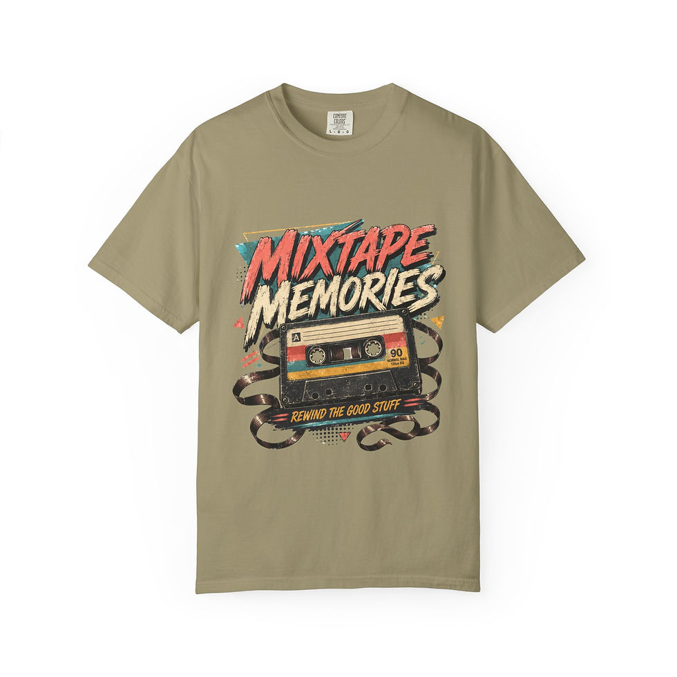 Thumbnail: Mixtape Memories T-Shirt — Vintage Cassette Retro Music Tee