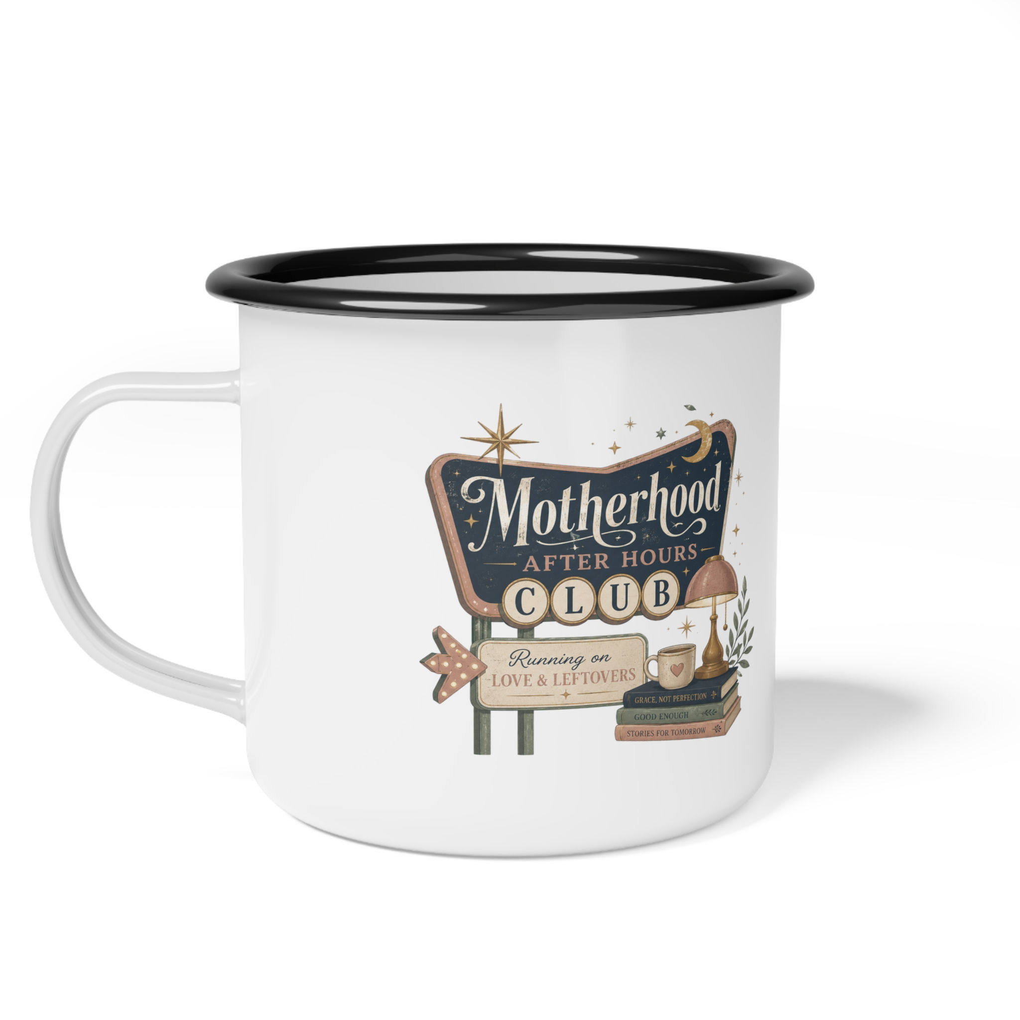 Motherhood After Hours Club Enamel Camp Cup