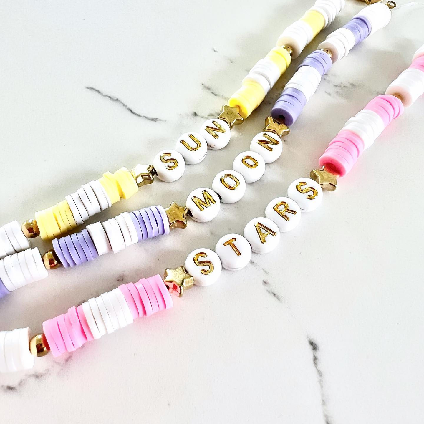 Sun, Moon, Stars trio set